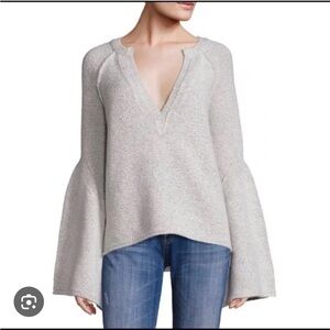 Free people lovely lines bell sleeve sweater